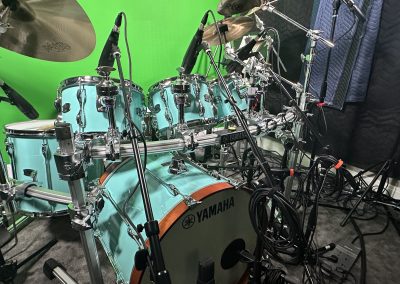 Yamaha Recording Customs drum kit in J. P. Morrison’s studio